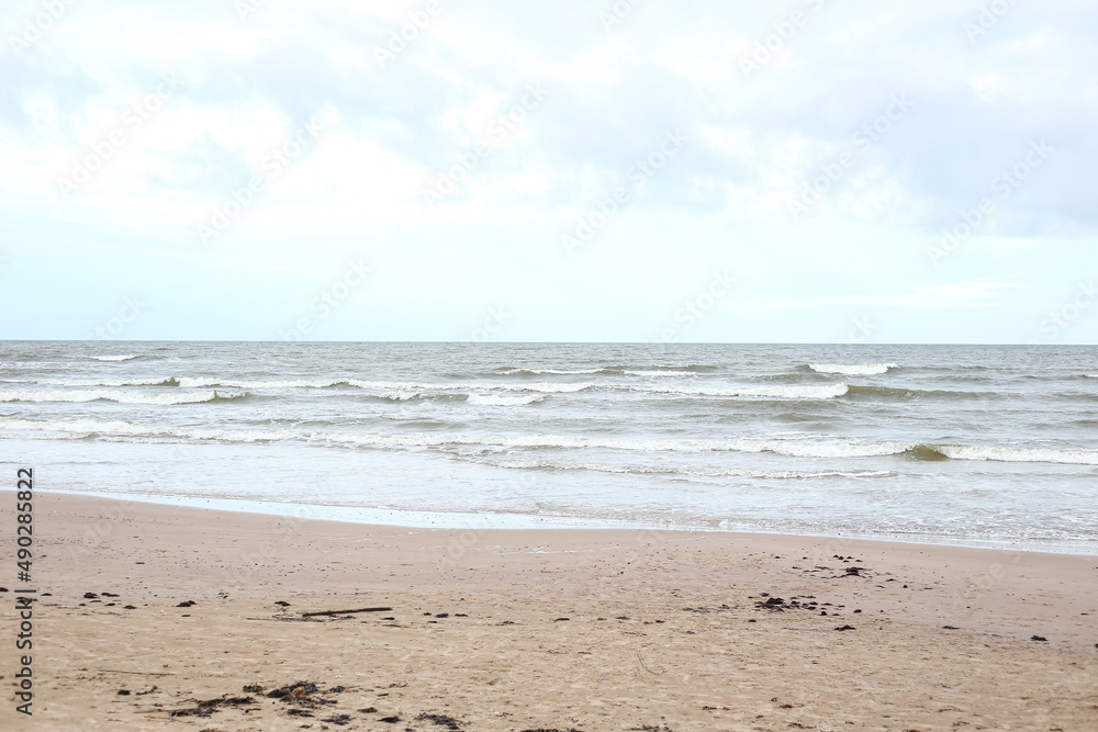 Baltic seaside view of Baltic sea.