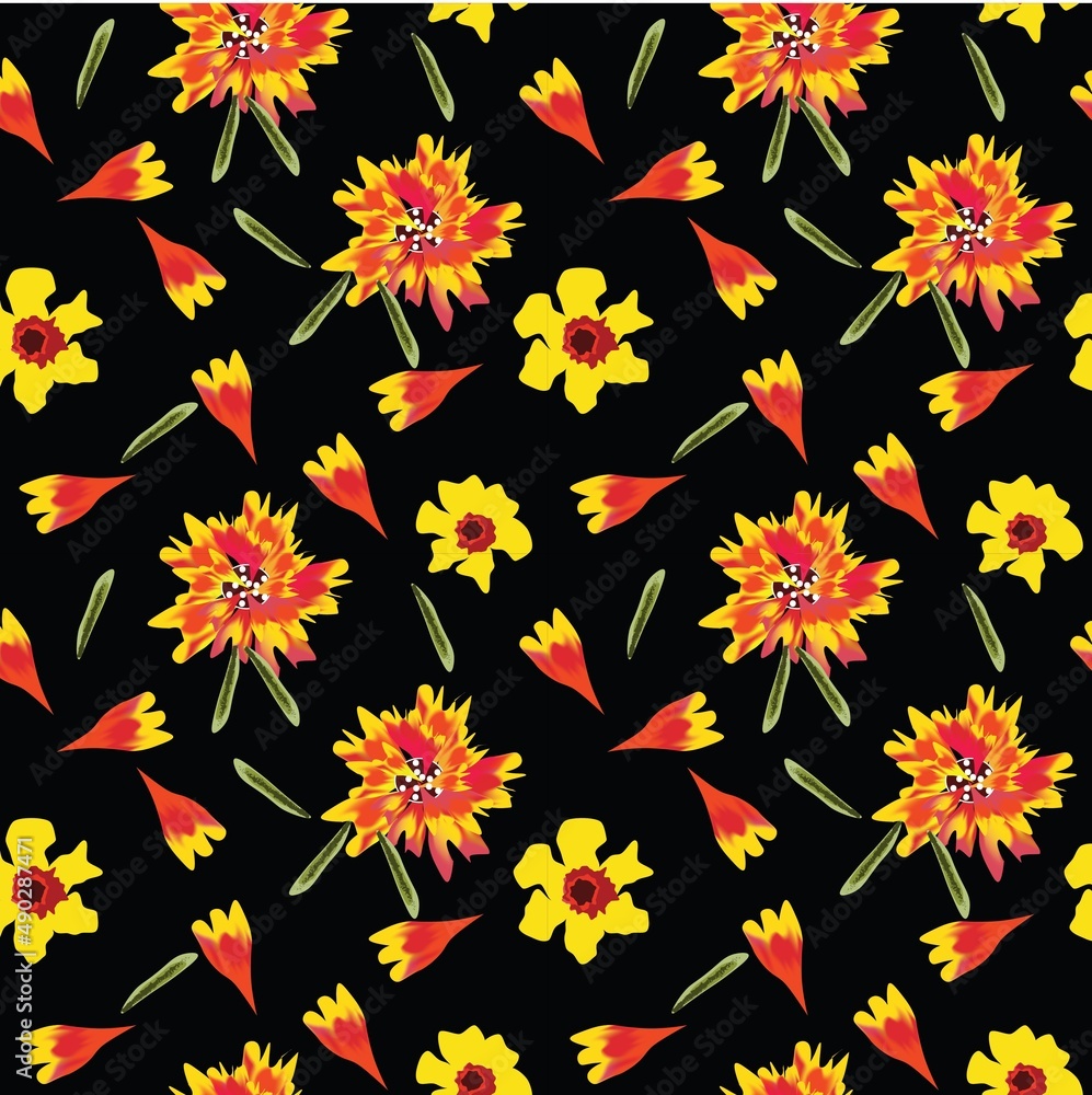 seamless floral pattern seamless floral pattern