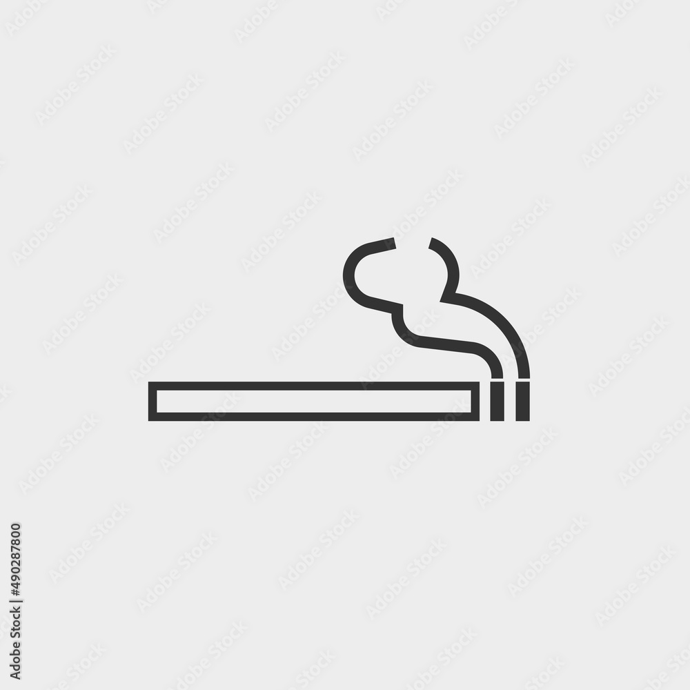 Cigarette vector icon illustration sign Cigarette vector icon illustration sign
