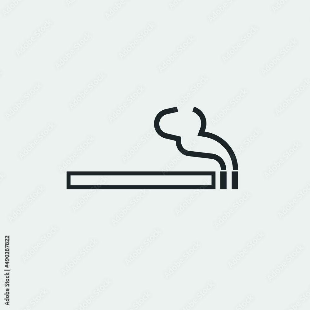 Cigarette vector icon illustration sign Cigarette vector icon illustration sign