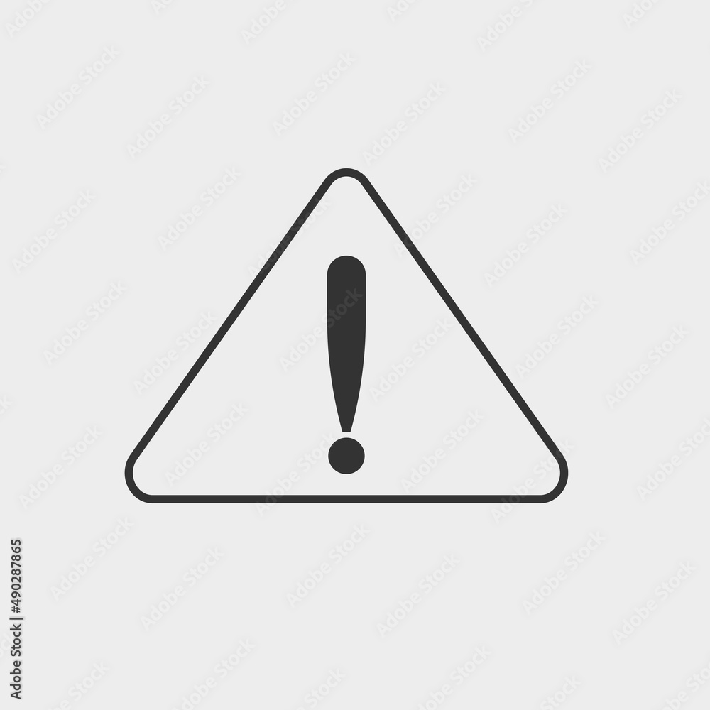 Attention vector icon illustration sign Attention vector icon illustration sign