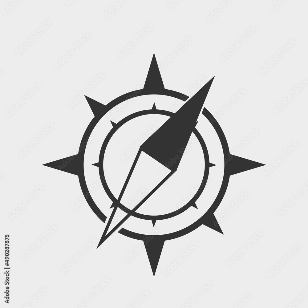Compass logo vector icon illustration sign Compass logo vector icon illustration sign
