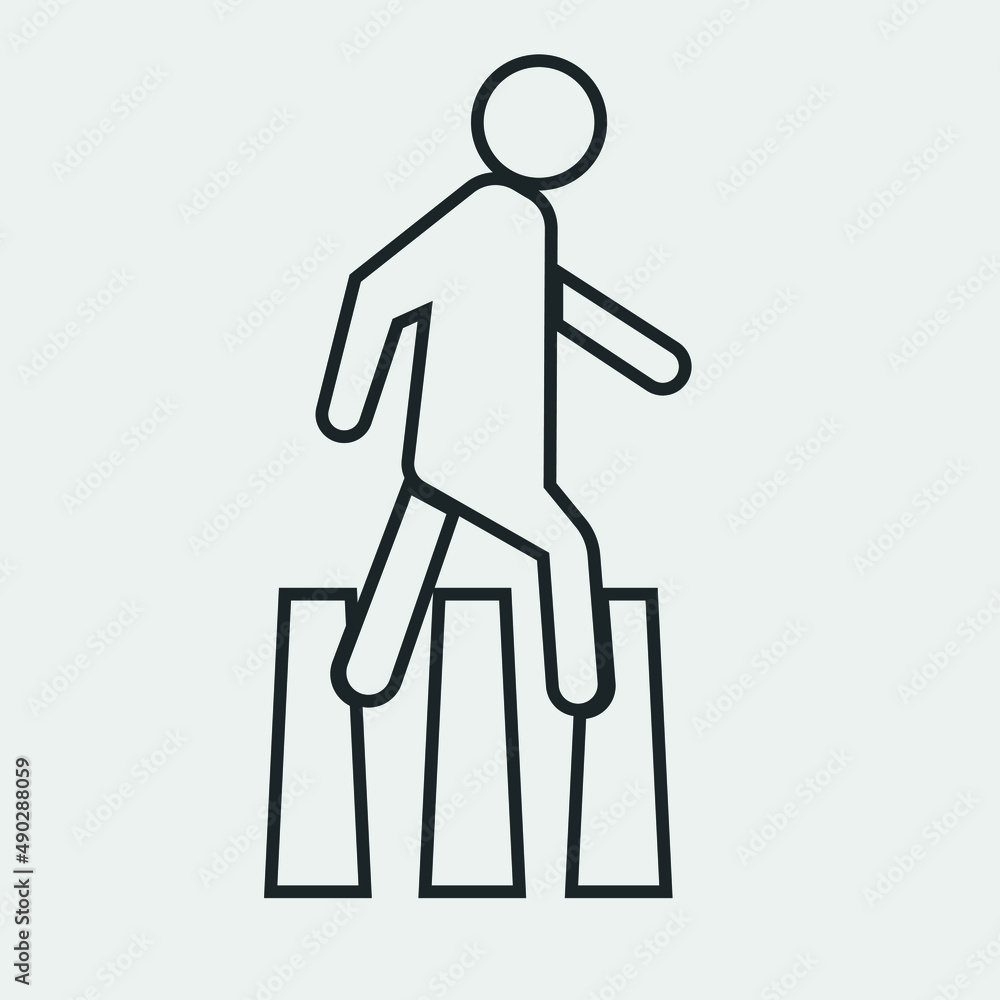 Crosswalk logo vector icon illustration sign Crosswalk logo vector icon illustration sign