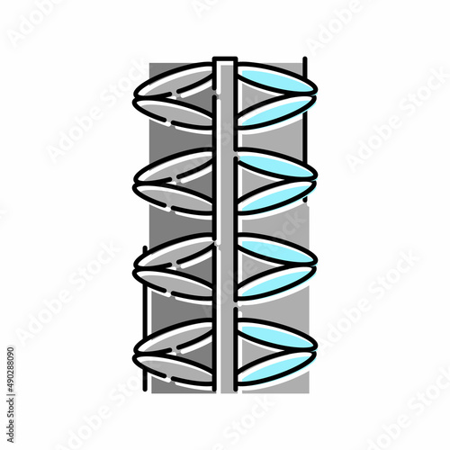 steel rebar color icon vector illustration