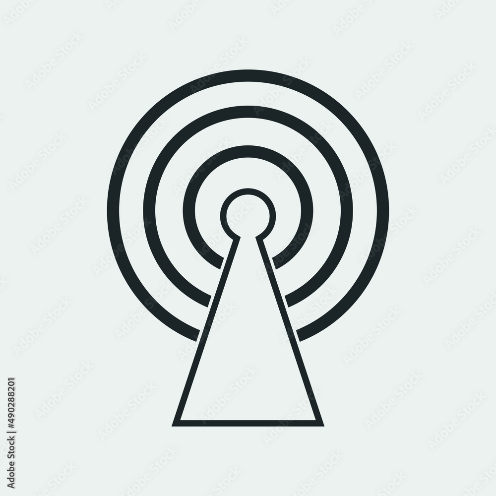 wi fi tower vector icon illustration sign wi fi tower vector icon illustration sign