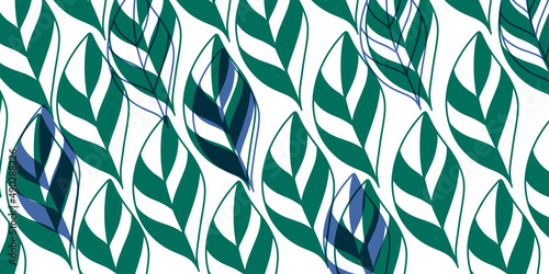 seamless pattern with leaves