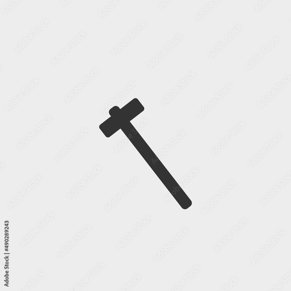 Hammer vector icon illustration sign Hammer vector icon illustration sign