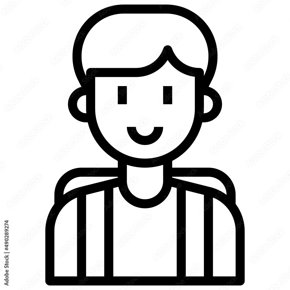 BOY line icon,linear,outline,graphic,illustration BOY line icon,linear,outline,graphic,illustration