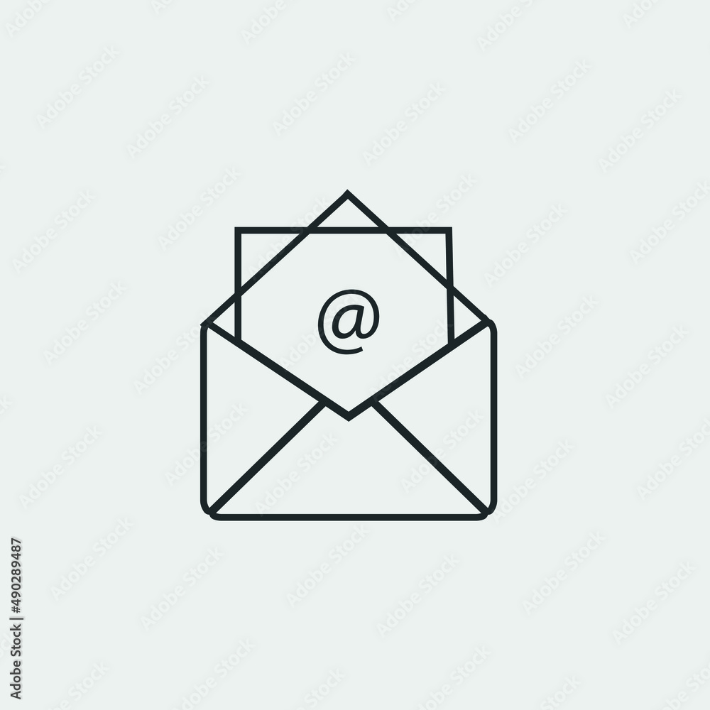 Mail vector icon illustration sign Mail vector icon illustration sign