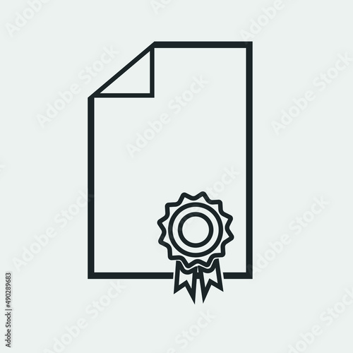 Patent vector icon illustration sign