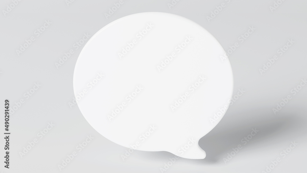 Speech bubble. Messenger. 3D rendering. Speech bubble. Messenger. 3D rendering.