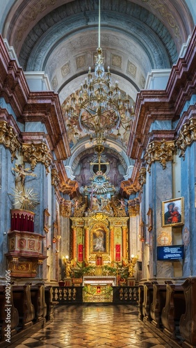 Wnętrze Kościoła Bonifratrów w Krakowie
