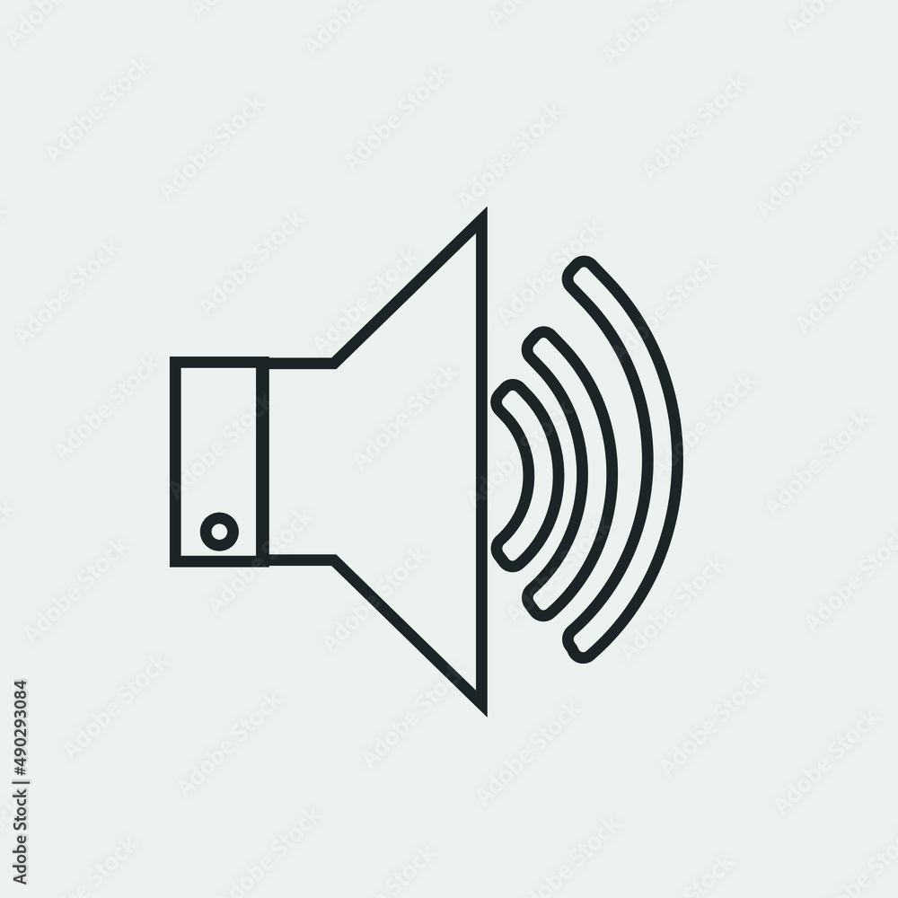 Speaker vector icon illustration sign