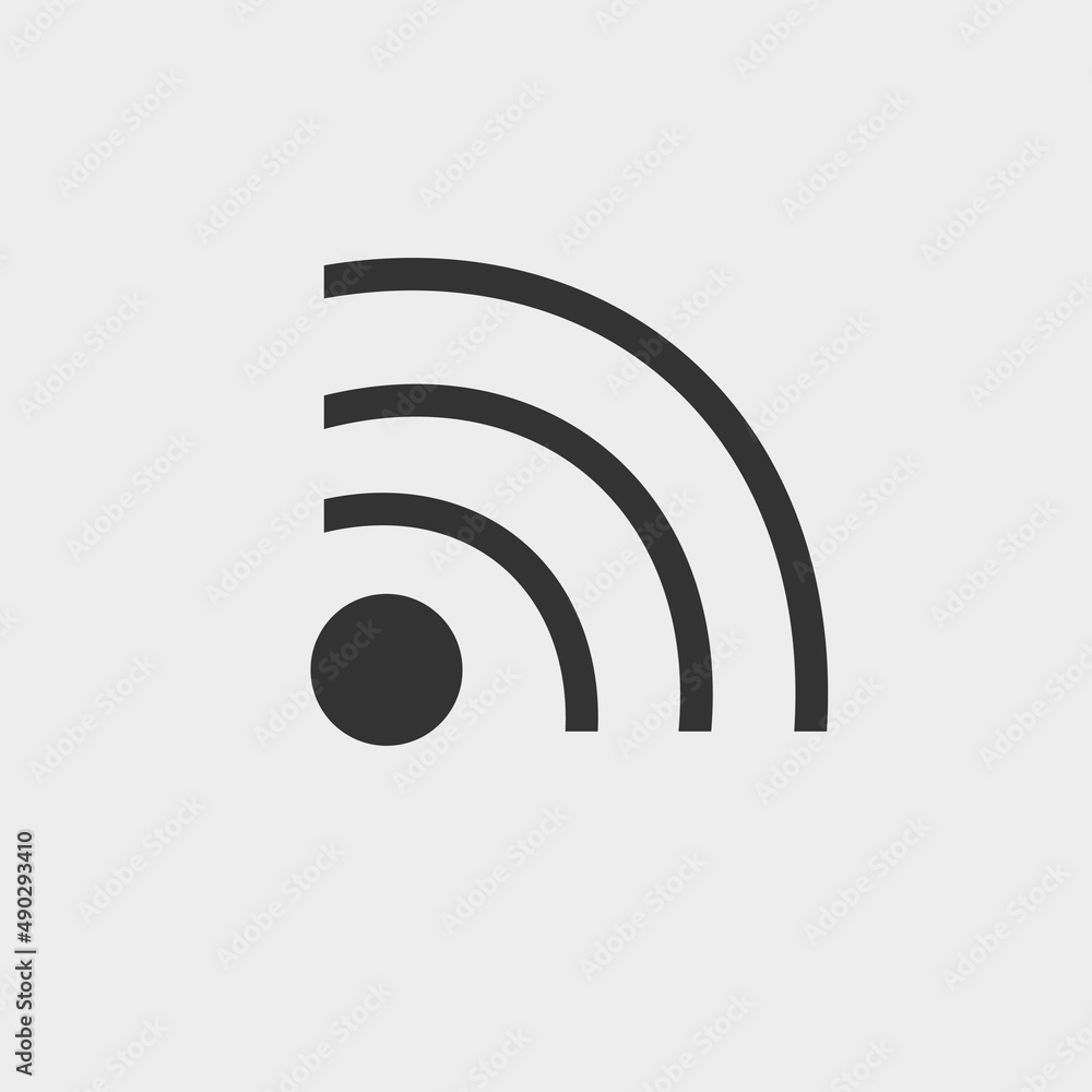 Wifi vector icon illustration sign Wifi vector icon illustration sign
