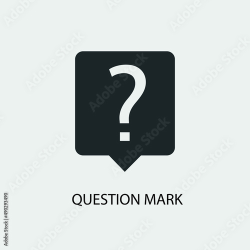 Question mark vector icon illustration sign