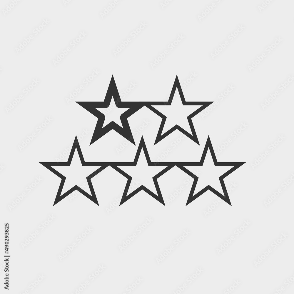 Star rating vector icon illustration sign Star rating vector icon illustration sign