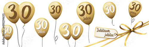 Fotografering jubilee balloons 30 years