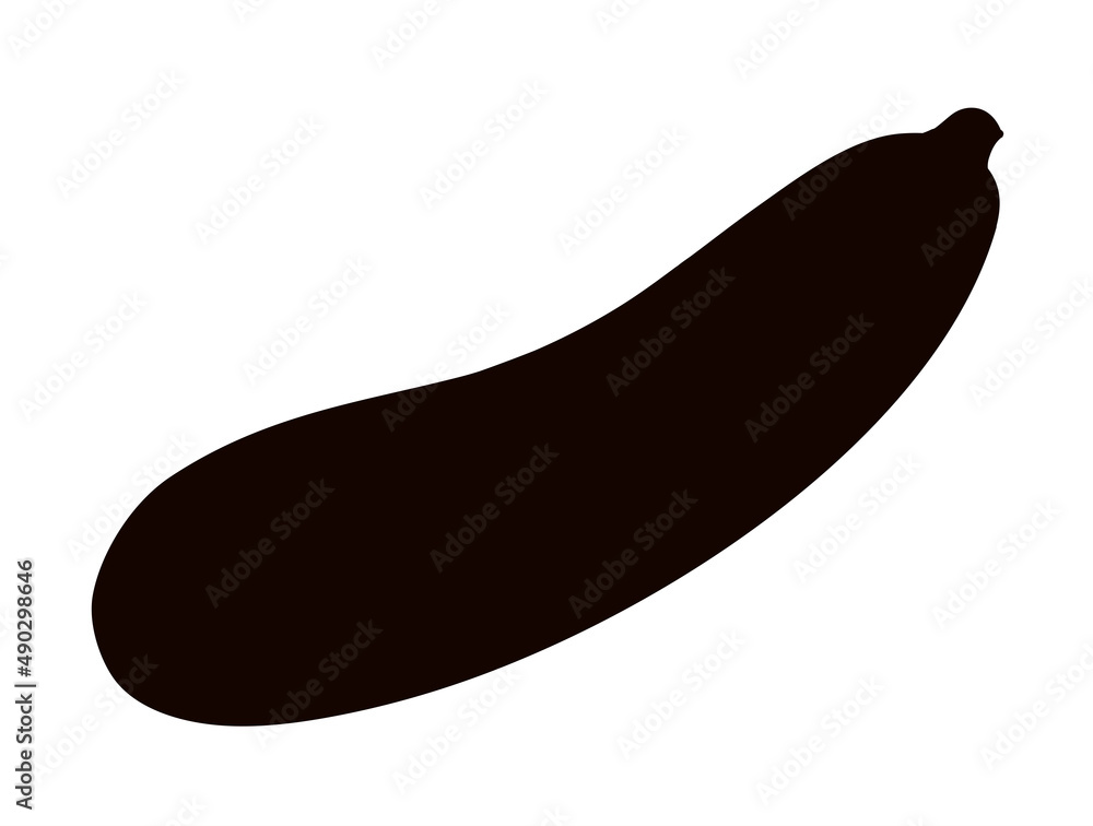 Zucchini gourd. Vector drawing icon Zucchini gourd. Vector drawing icon