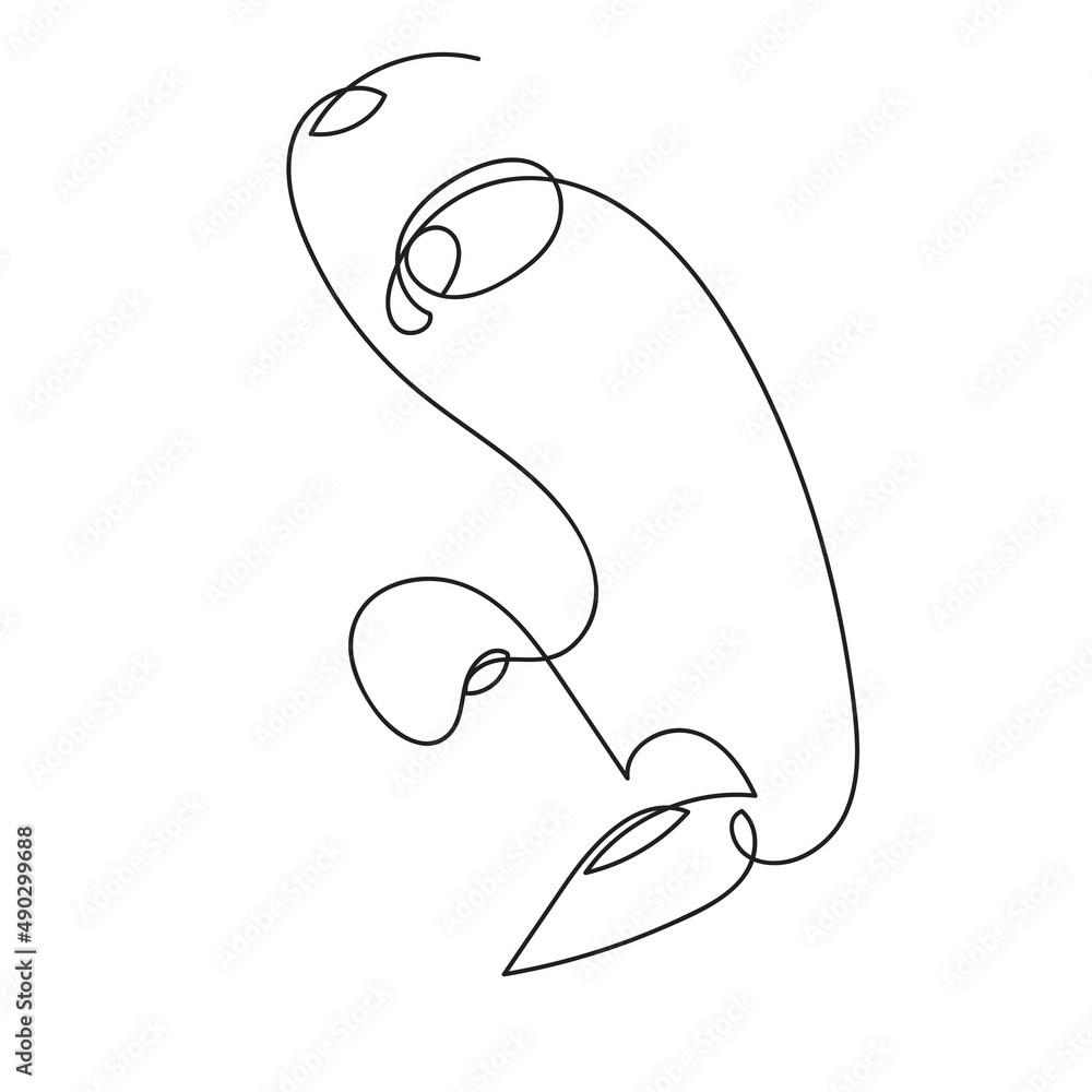 Vector hand drawn line art of a female face. Minimalist one line
portrait of a young woman for label, logo or packaging design. Vector hand drawn line art of a female face. Minimalist one line
portrait of a young woman for label, logo or packaging design.
