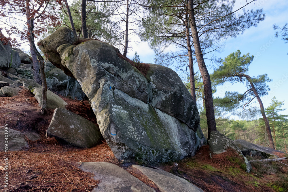 Rocky chaos in the gorges of Barbizon. Fontainebleau forest Rocky chaos in the gorges of Barbizon. Fontainebleau forest