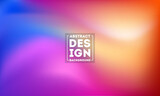 Abstract blurred gradient mesh background in bright modern colors. Colorful smooth banner template. Easy editable soft colored vector illustration