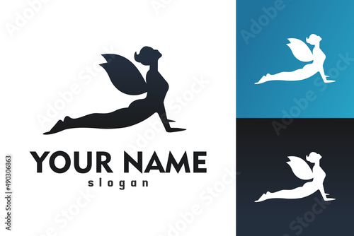 Illustration Vector Graphic of Fairy Yoga Logo. Perfect to use for Yoga Company