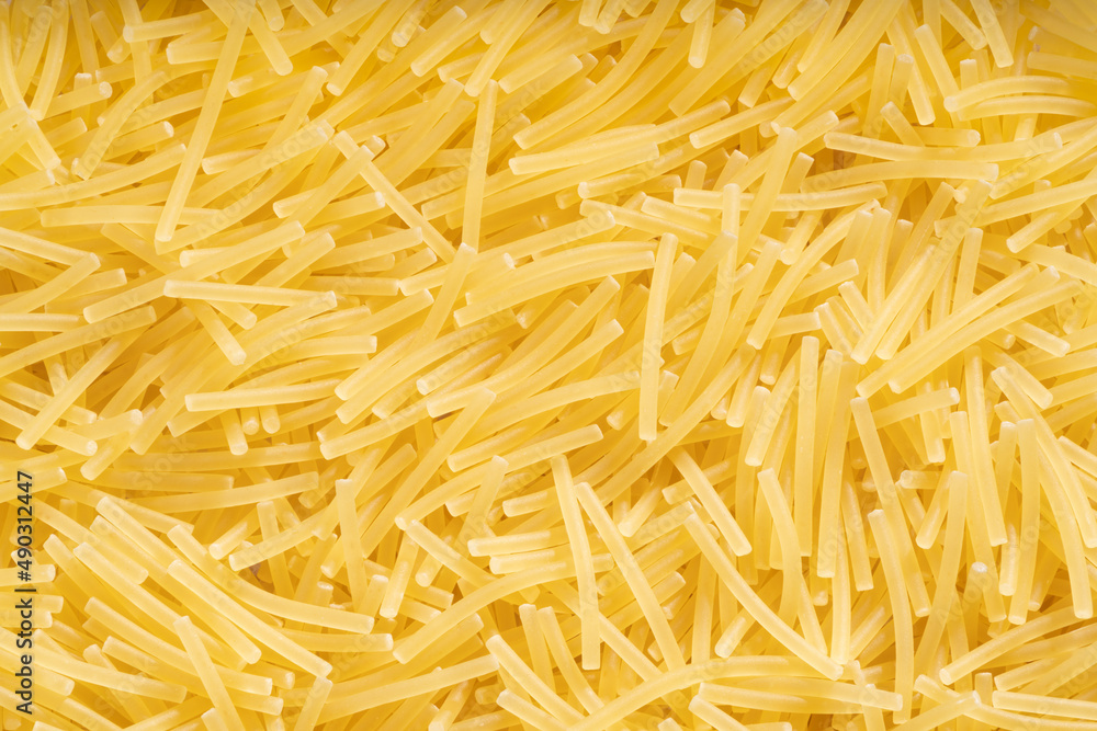 Detailed and large close up shot of vermicelli noodles. Detailed and large close up shot of vermicelli noodles.