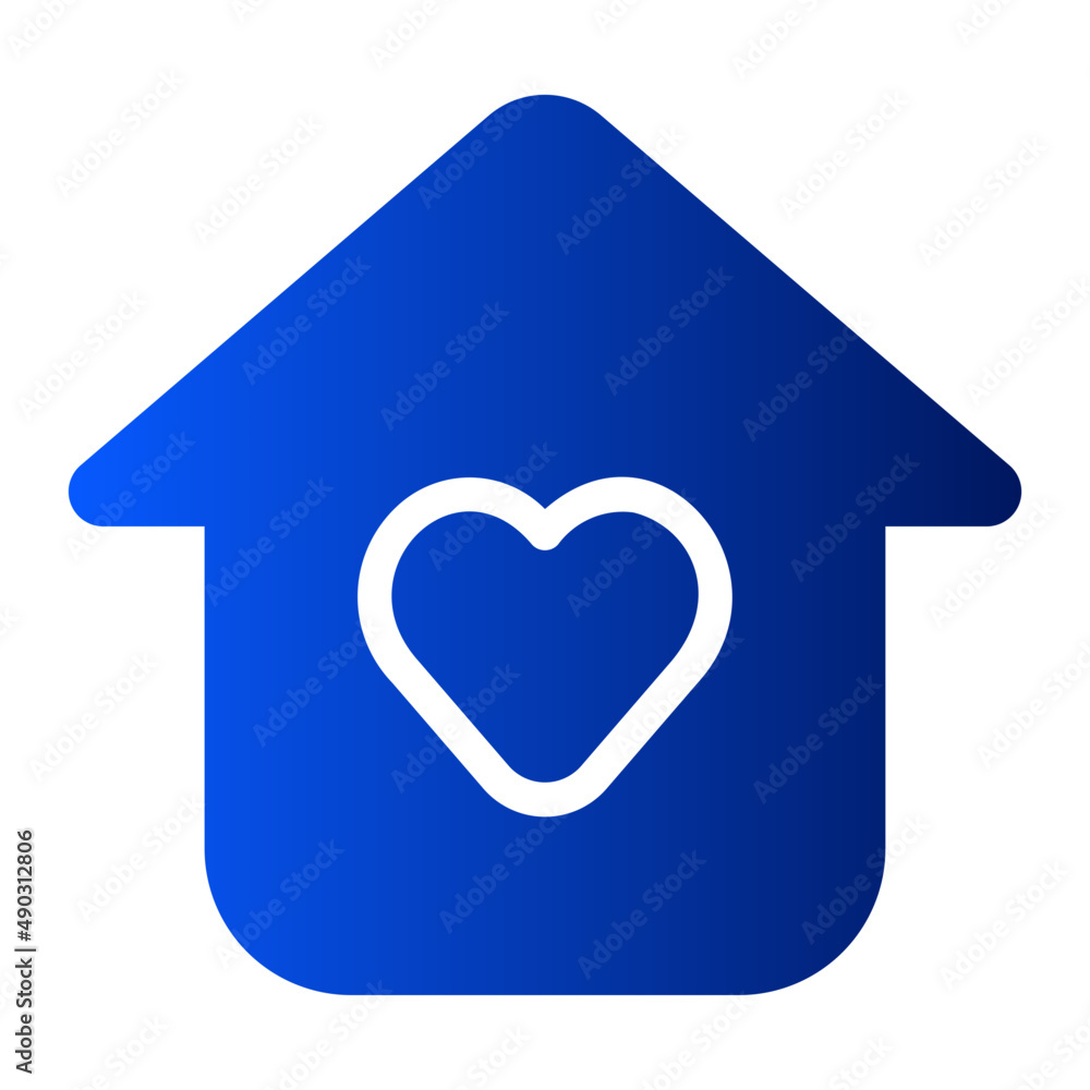 home sweet home gradient icon