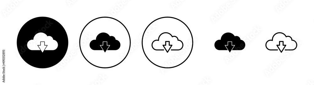 Cloud icons set. cloud sign and symbol Cloud icons set. cloud sign and symbol