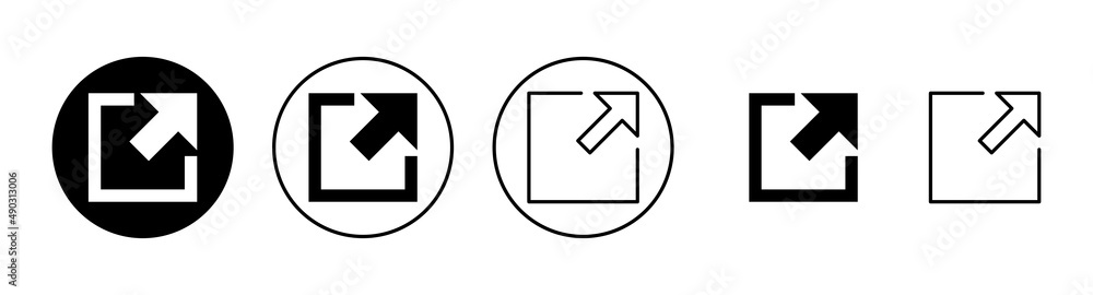 External link icons set. link sign and symbol. hyperlink symbol External link icons set. link sign and symbol. hyperlink symbol