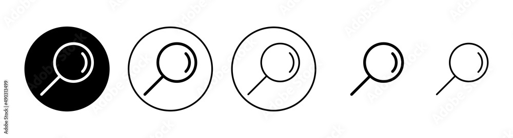 Search icons set. search magnifying glass sign and symbol Search icons set. search magnifying glass sign and symbol