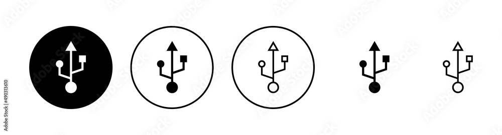 Usb icons set. Flash disk sign and symbol. flash drive sign. Usb icons set. Flash disk sign and symbol. flash drive sign.