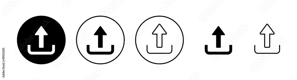 Upload icons set. load data sign and symbol Upload icons set. load data sign and symbol
