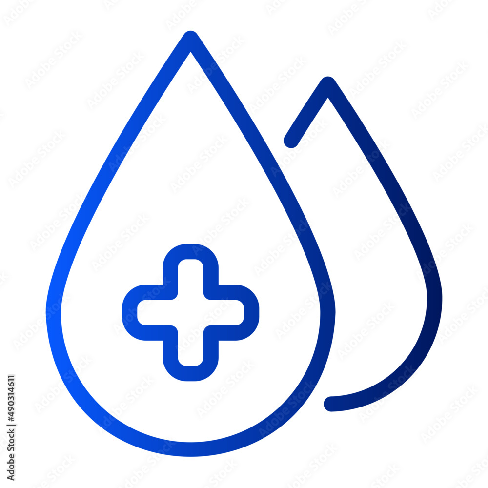 Fototapeta premium blood donation gradient icon