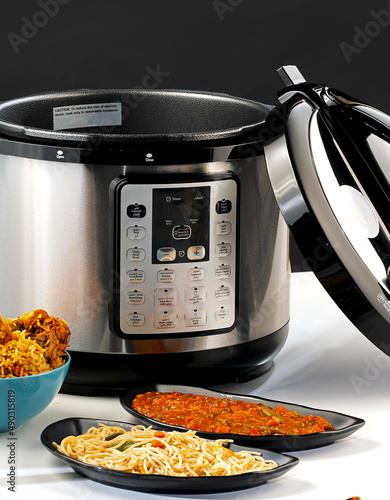 electric kitchen cookware on non-isolated background