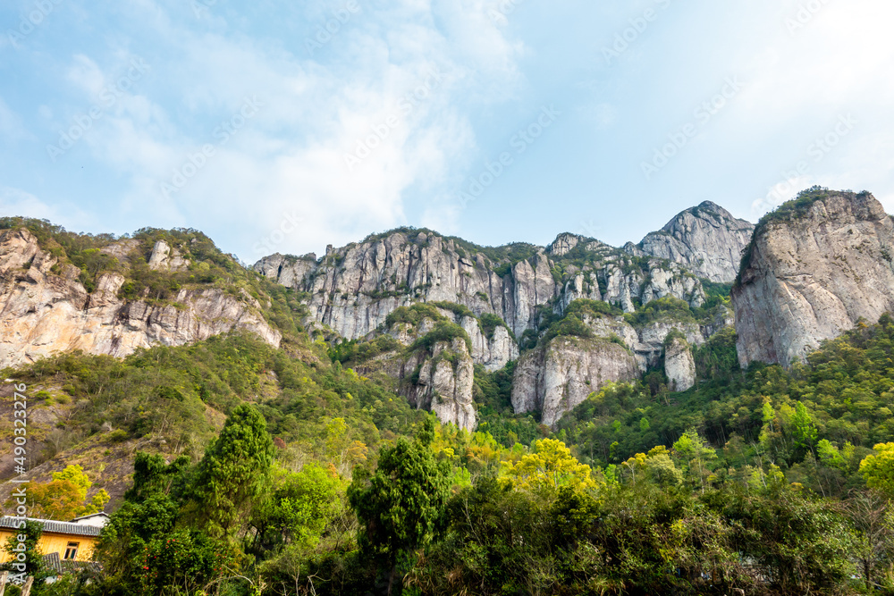 Scenery of Yandang Mountain National Geopark, Wenzhou city, Zhejiang Province, China