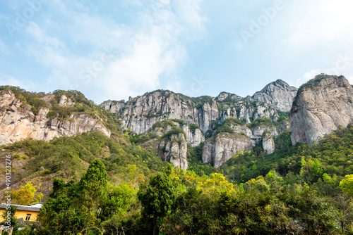 Scenery of Yandang Mountain National Geopark, Wenzhou city, Zhejiang Province, China