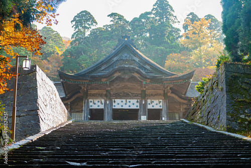 大神山神社奥宮の紅葉
