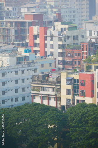 high angle view of dhaka city residential and financial buildings at sunny day  © Towfiqu Barbhuiya 