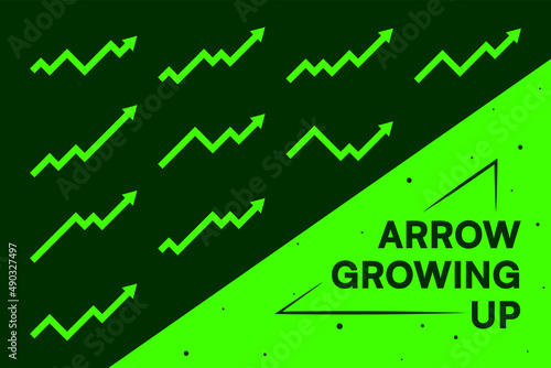 Arrow growing up and trending for market and sales.