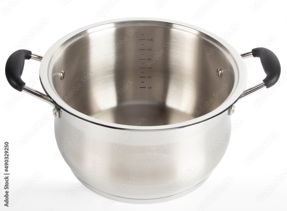 stainless steel kitchen cooker on white background stainless steel kitchen cooker on white background