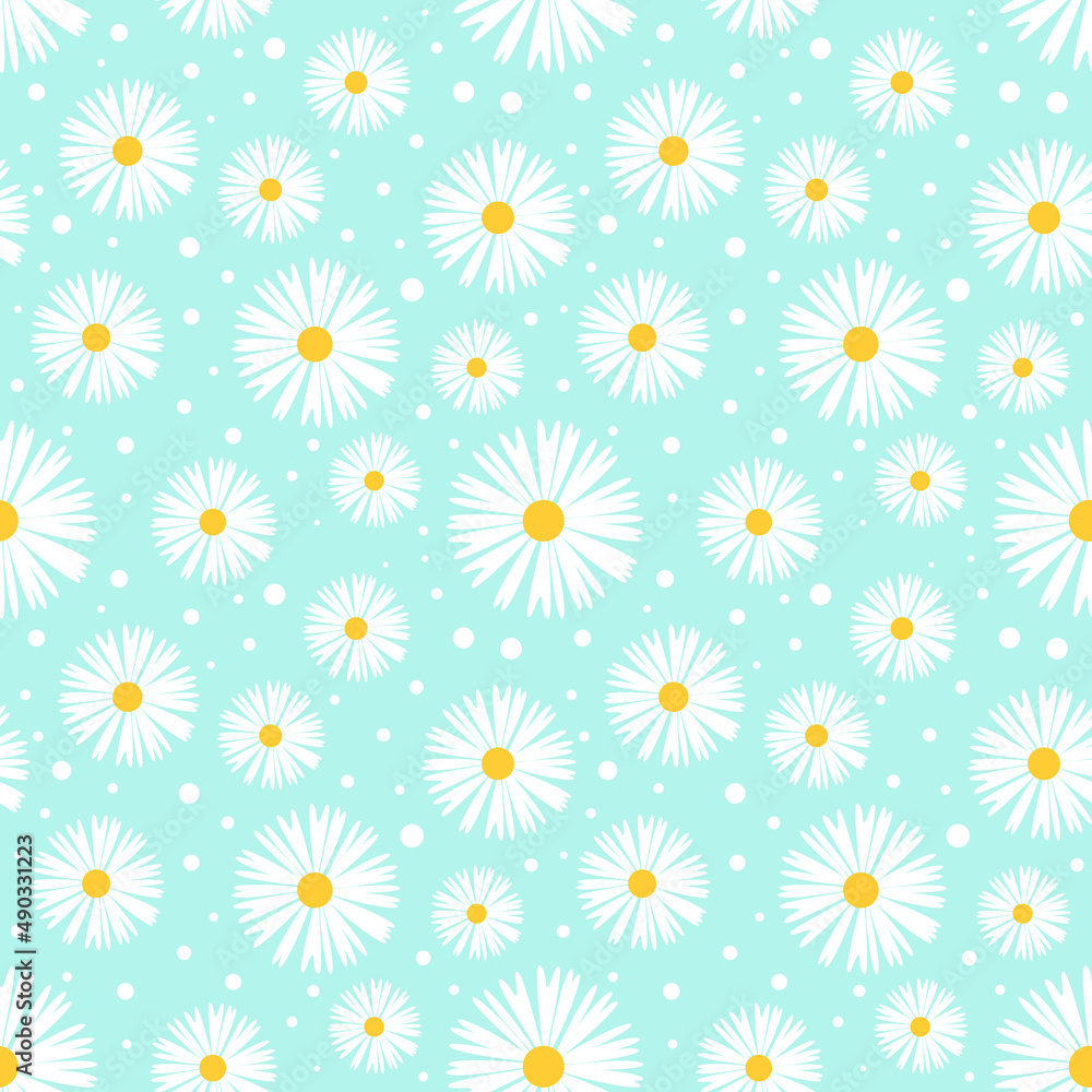 flower seamless pattern background. vector illustration
