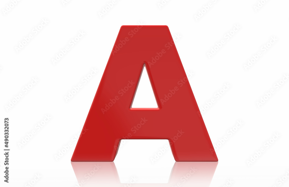 A Alphabet 3D Render A Alphabet 3D Render