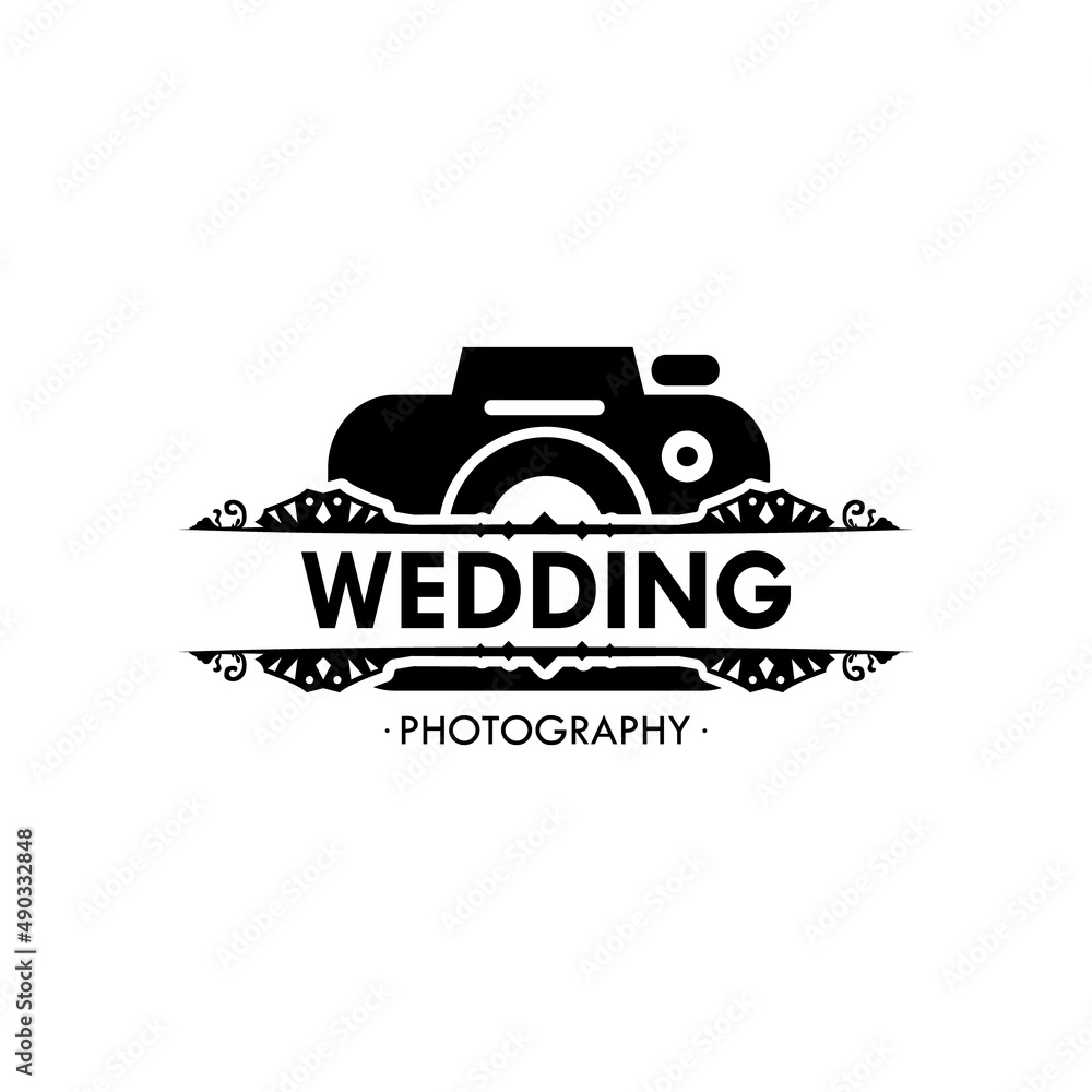 Wedding photography logo design template Wedding photography logo design template