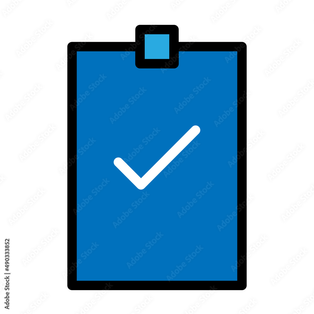 notepad check icon notepad check icon