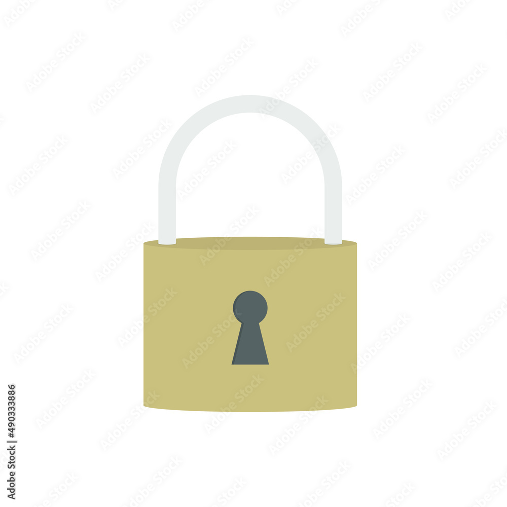 Padlock icon design illustration vector isolated. lockdown sign Padlock icon design illustration vector isolated. lockdown sign