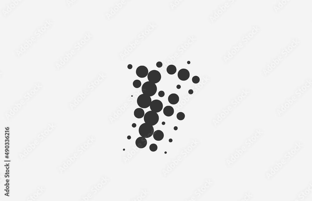 F dotted alphabet letter icon logo design. Creative template for business with dot F dotted alphabet letter icon logo design. Creative template for business with dot