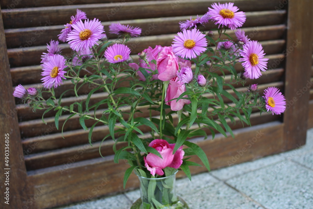 Rosa Blüten in der Natur. Grün umgibt die Blumen. Die grünen Blätter der Pflanzen sind hell. Die Blütenblätter sind leuchtend rosa. Strauch-Baum mit Blütenständen. Die blühenden Blumen sind schön. Rosa Blüten in der Natur. Grün umgibt die Blumen. Die grünen Blätter der Pflanzen sind hell. Die Blütenblätter sind leuchtend rosa. Strauch-Baum mit Blütenständen. Die blühenden Blumen sind schön.