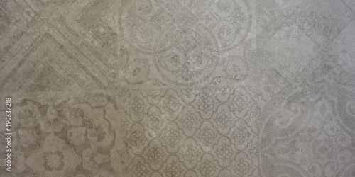 Texture of an ancient ceramic tile - banner size