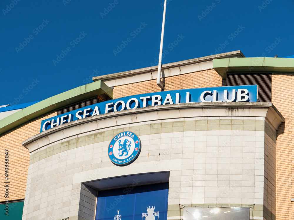 Stamford Bridge Football Stadium for Chelsea Club Editorial Photo